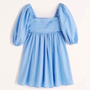 Abercrombie Ruched Bodice Puff Sleeve Dress